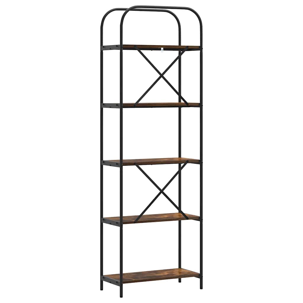 Bücherregal 5 Ebenen 60 x 30 x 183 cm Holzwerkstoff