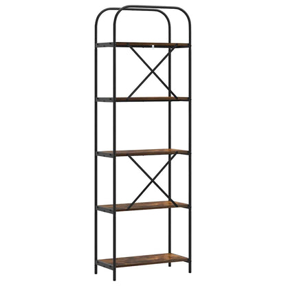 Bücherregal 5 Ebenen 60 x 30 x 183 cm Holzwerkstoff