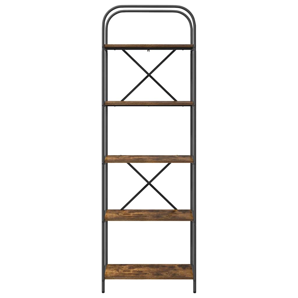Bücherregal 5 Ebenen 60 x 30 x 183 cm Holzwerkstoff