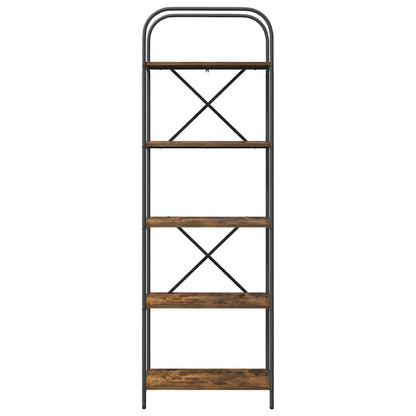 Bücherregal 5 Ebenen 60 x 30 x 183 cm Holzwerkstoff