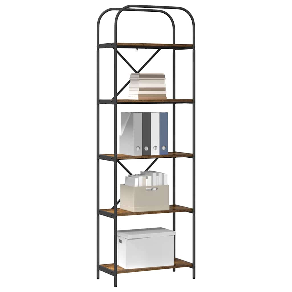 Bücherregal 5 Ebenen 60 x 30 x 183 cm Holzwerkstoff