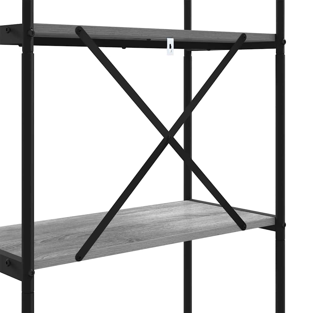 Bücherregal 5 Ebenen 60 x 30 x 183 cm Holzwerkstoff