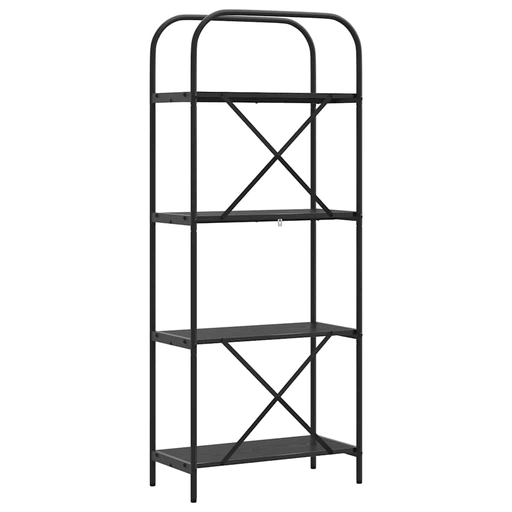 Bücherregal 4 Ebenen 60 x 30 x 146 cm Holzwerkstoff