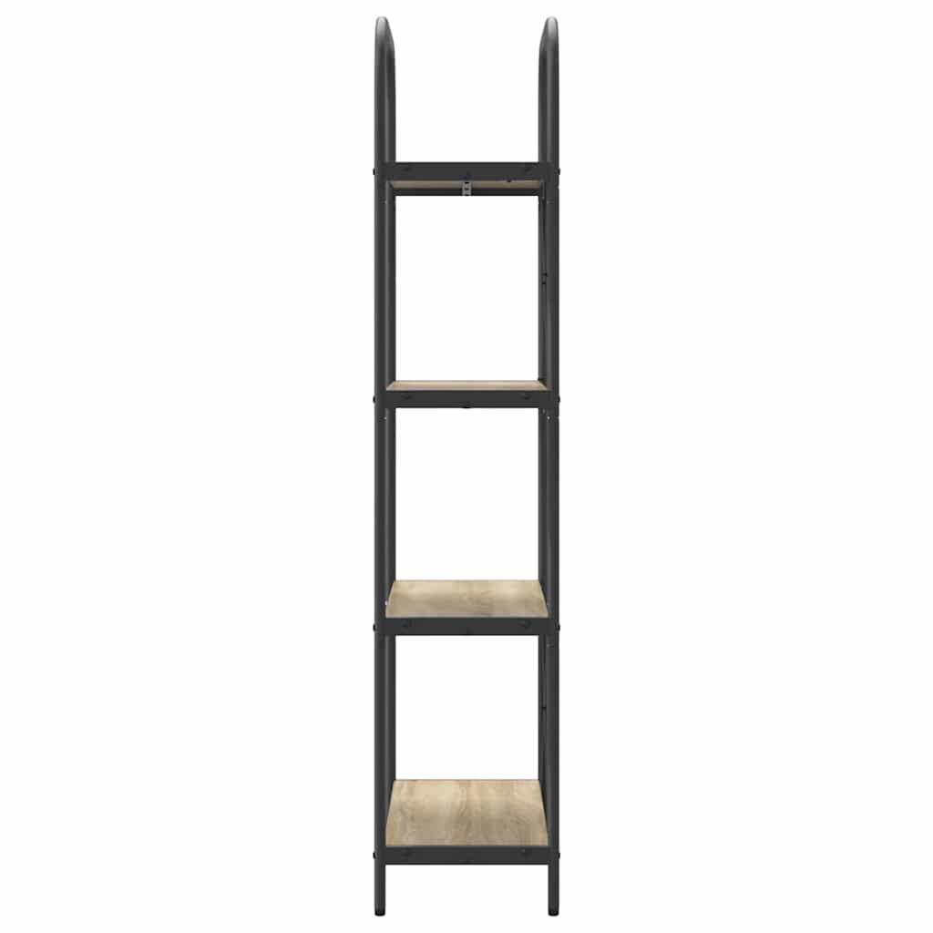 Bücherregal 4 Ebenen 60 x 30 x 146 cm Holzwerkstoff