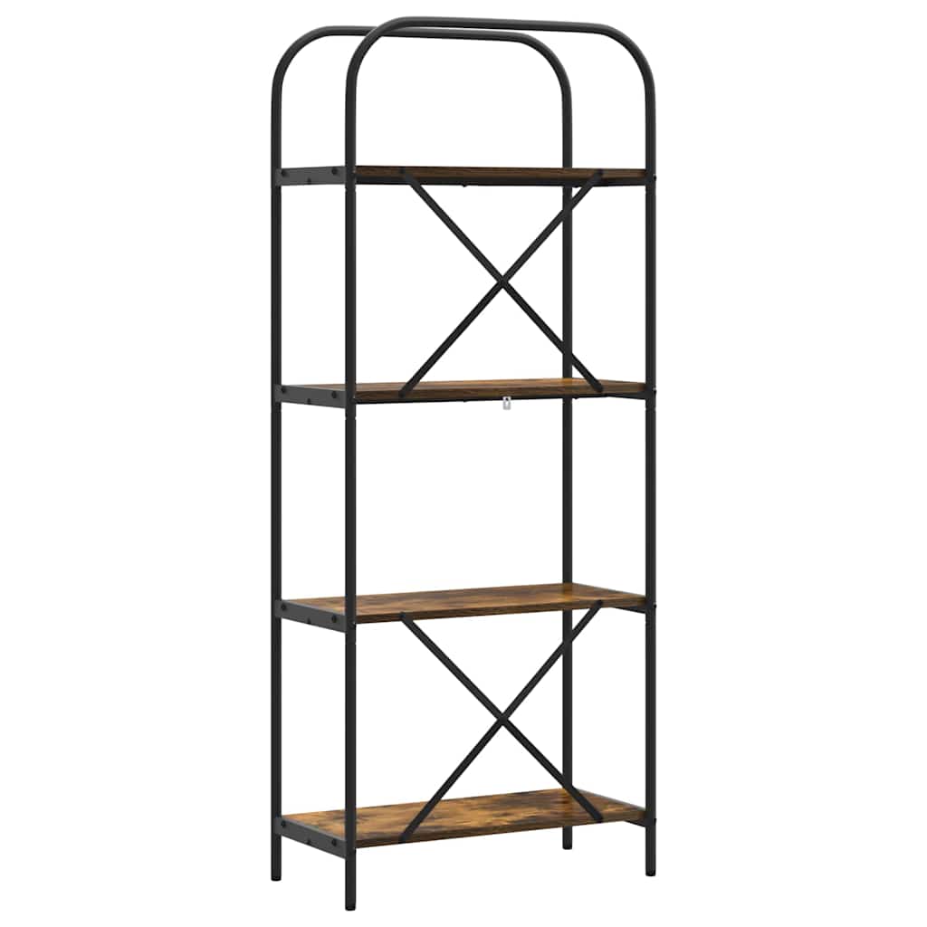 Bücherregal 4 Ebenen 60 x 30 x 146 cm Holzwerkstoff