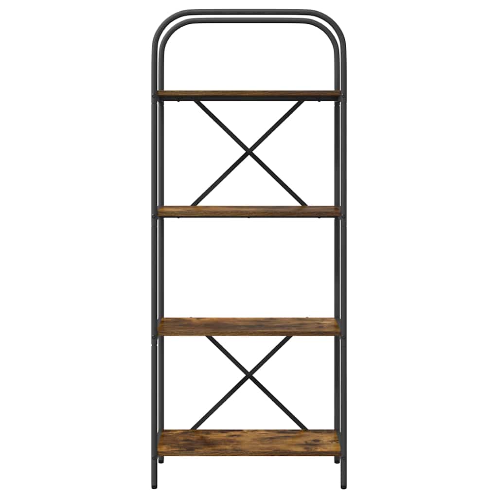 Bücherregal 4 Ebenen 60 x 30 x 146 cm Holzwerkstoff