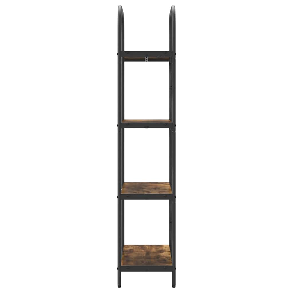 Bücherregal 4 Ebenen 60 x 30 x 146 cm Holzwerkstoff