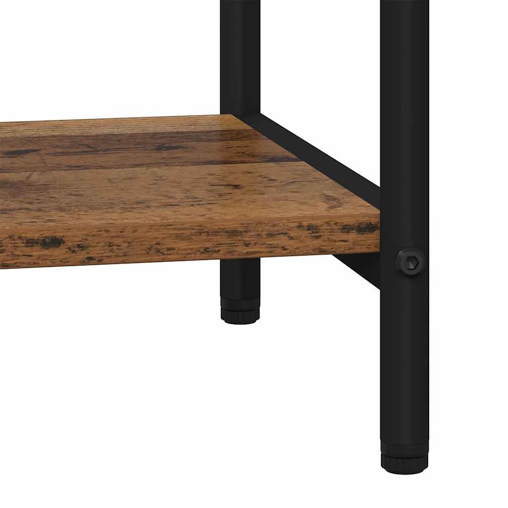 Bücherregal 4 Ebenen 60 x 30 x 146 cm Holzwerkstoff Altholz