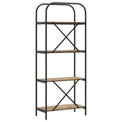Bücherregal 4 Ebenen 60 x 30 x 146 cm Holzwerkstoff