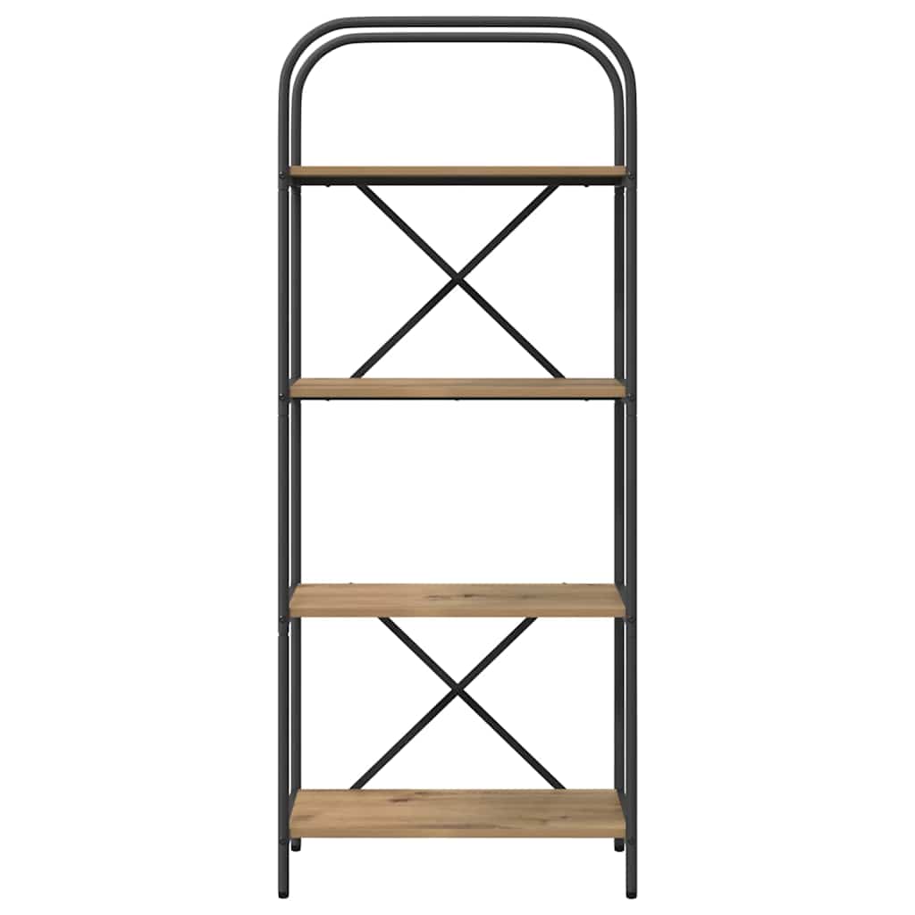 Bücherregal 4 Ebenen 60 x 30 x 146 cm Holzwerkstoff
