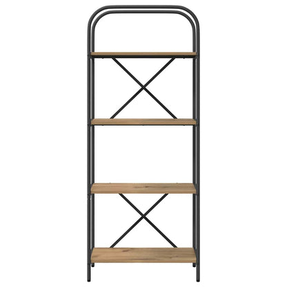 Bücherregal 4 Ebenen 60 x 30 x 146 cm Holzwerkstoff