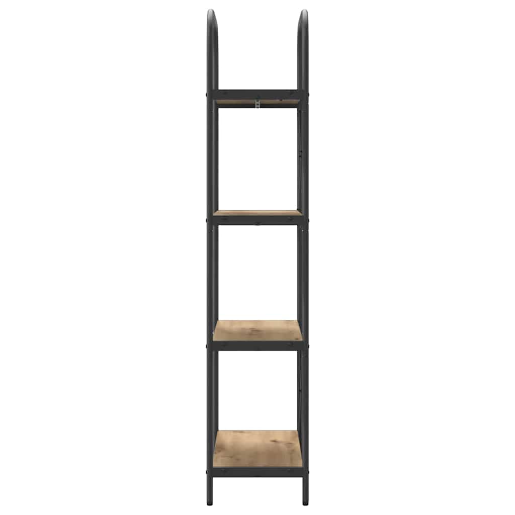 Bücherregal 4 Ebenen 60 x 30 x 146 cm Holzwerkstoff