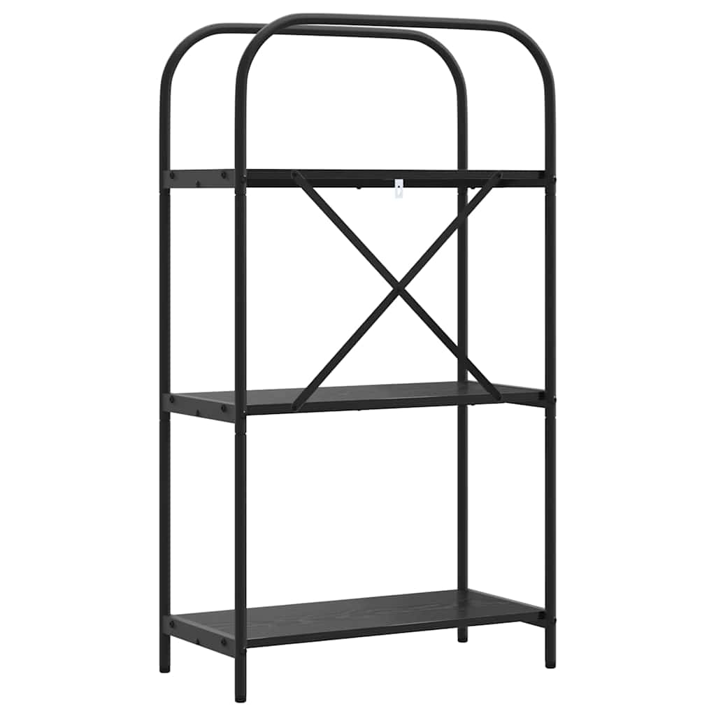 Bücherregal 3 Ebenen 60 x 30 x 109 cm Holzwerkstoff