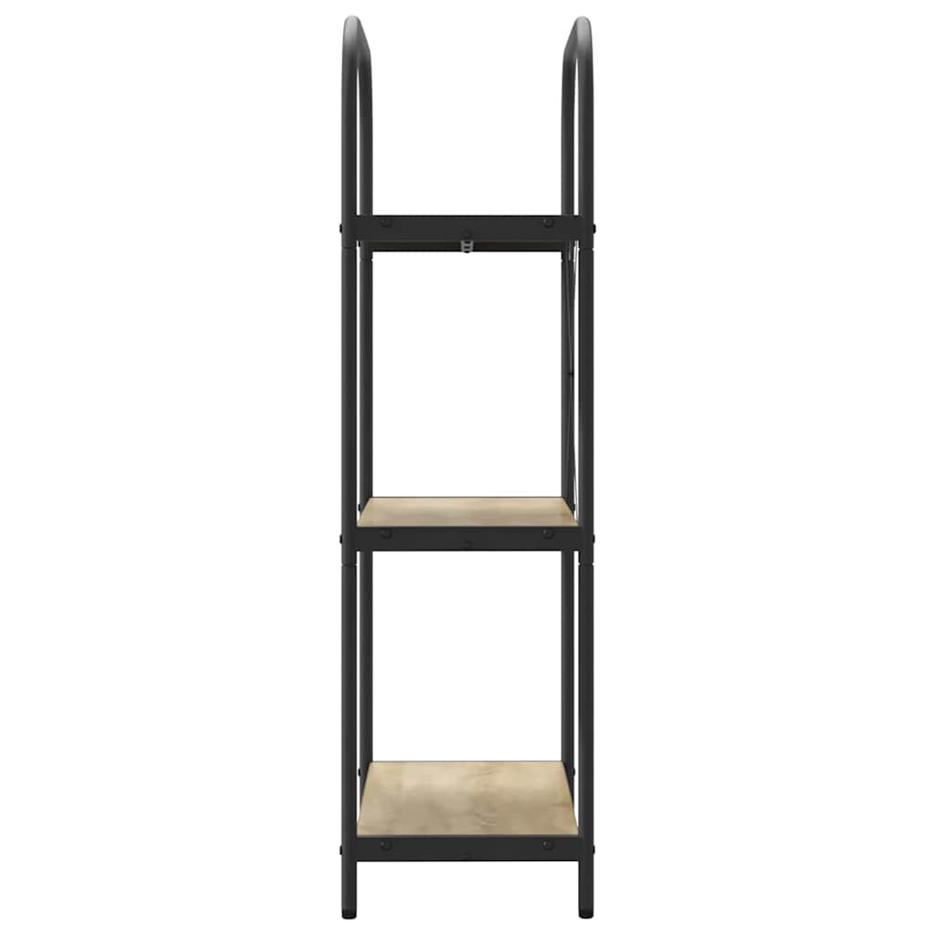 Bücherregal 3 Ebenen 60 x 30 x 109 cm Holzwerkstoff