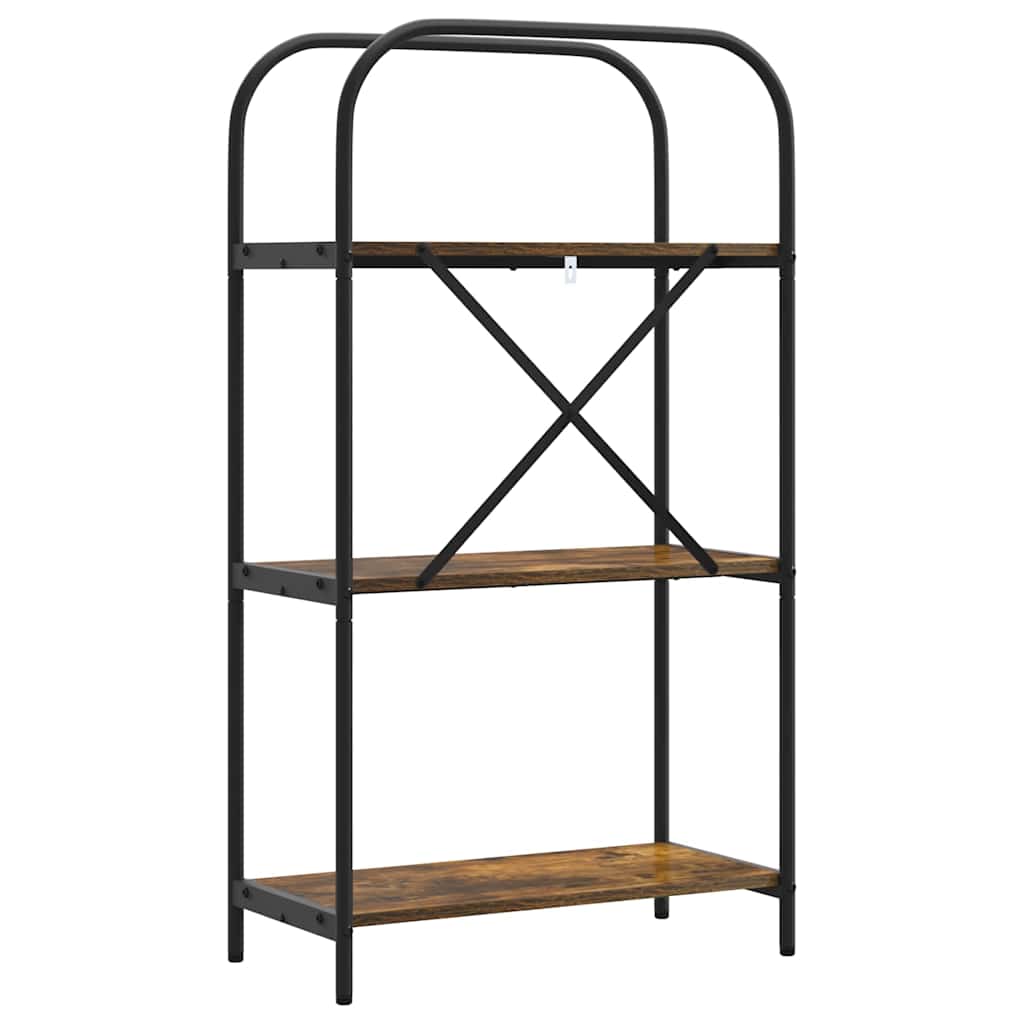 Bücherregal 3 Ebenen 60 x 30 x 109 cm Holzwerkstoff