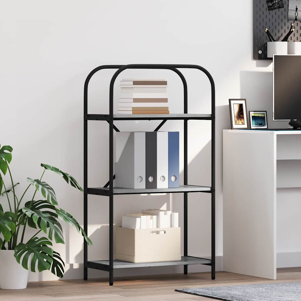 Bücherregal 3 Ebenen 60 x 30 x 109 cm Holzwerkstoff