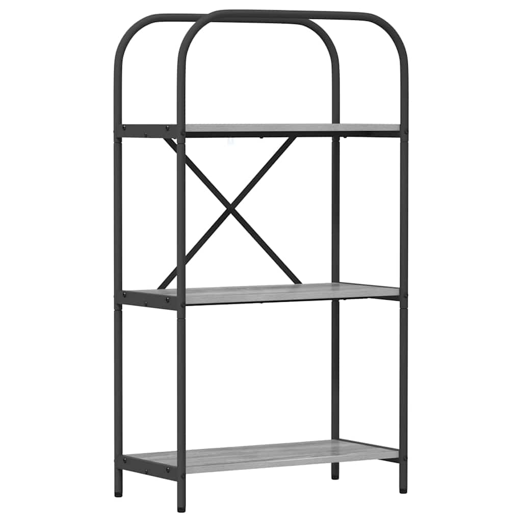Bücherregal 3 Ebenen 60 x 30 x 109 cm Holzwerkstoff