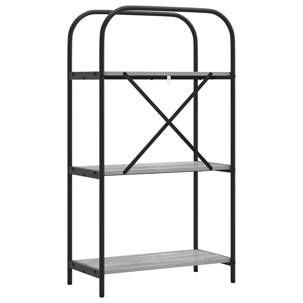 Bücherregal 3 Ebenen 60 x 30 x 109 cm Holzwerkstoff