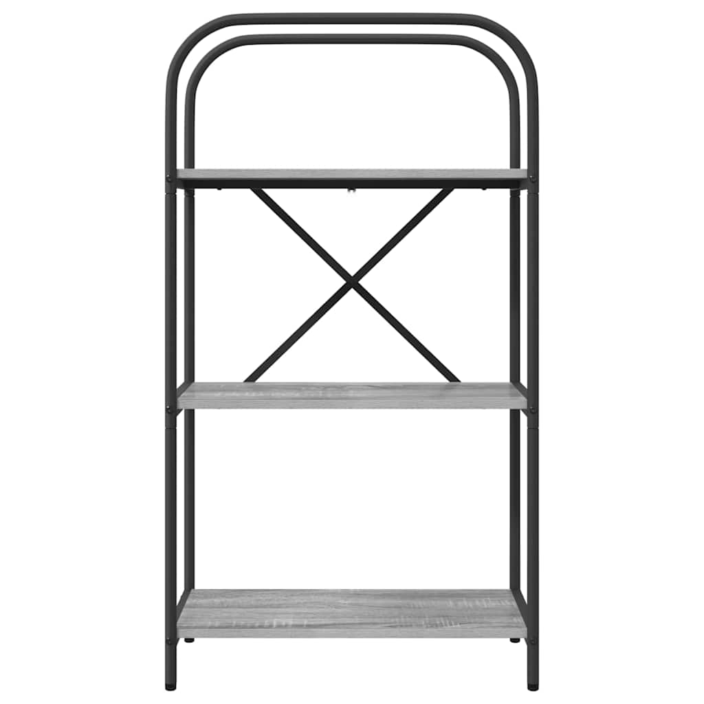 Bücherregal 3 Ebenen 60 x 30 x 109 cm Holzwerkstoff