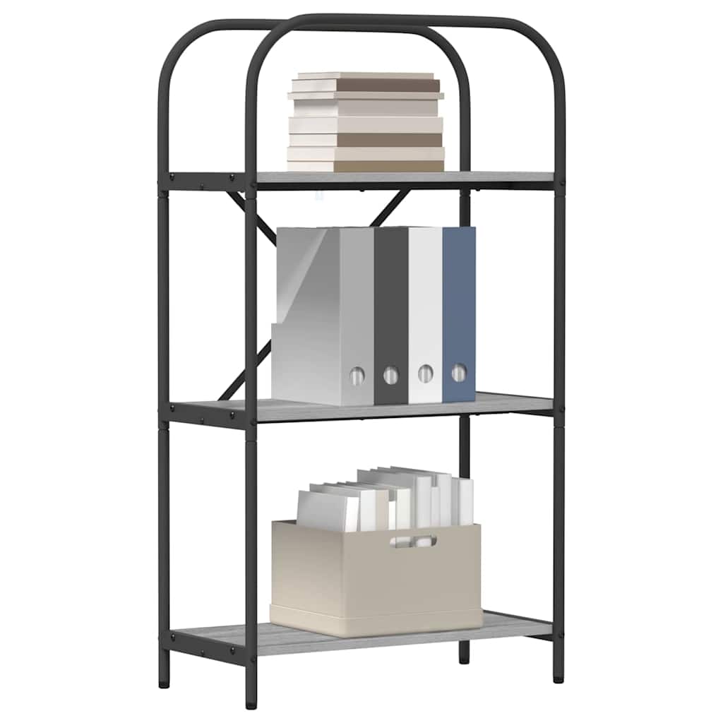 Bücherregal 3 Ebenen 60 x 30 x 109 cm Holzwerkstoff