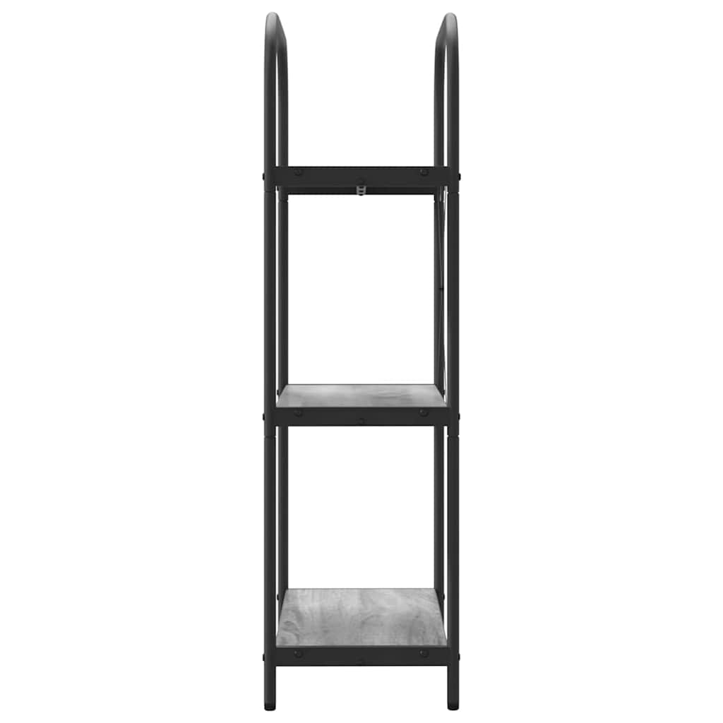 Bücherregal 3 Ebenen 60 x 30 x 109 cm Holzwerkstoff