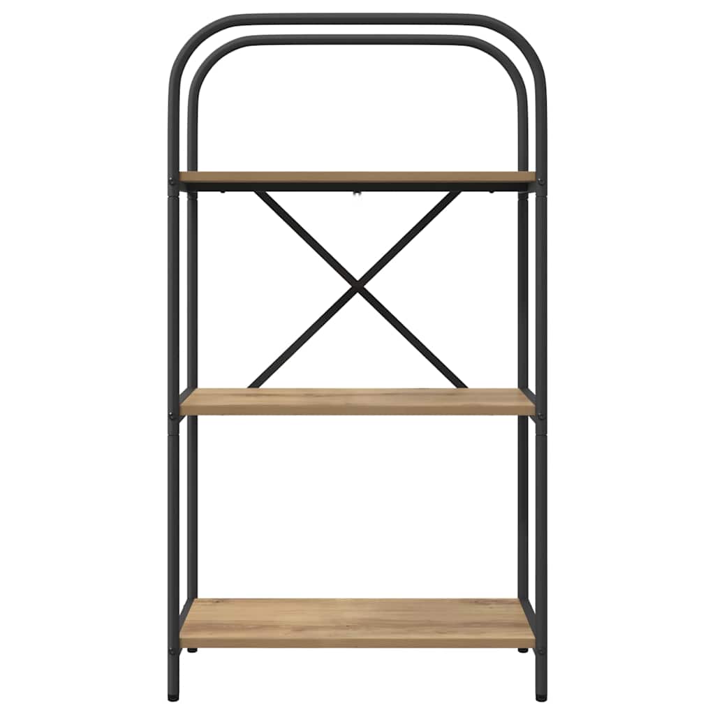 Bücherregal 3 Ebenen 60 x 30 x 109 cm Holzwerkstoff