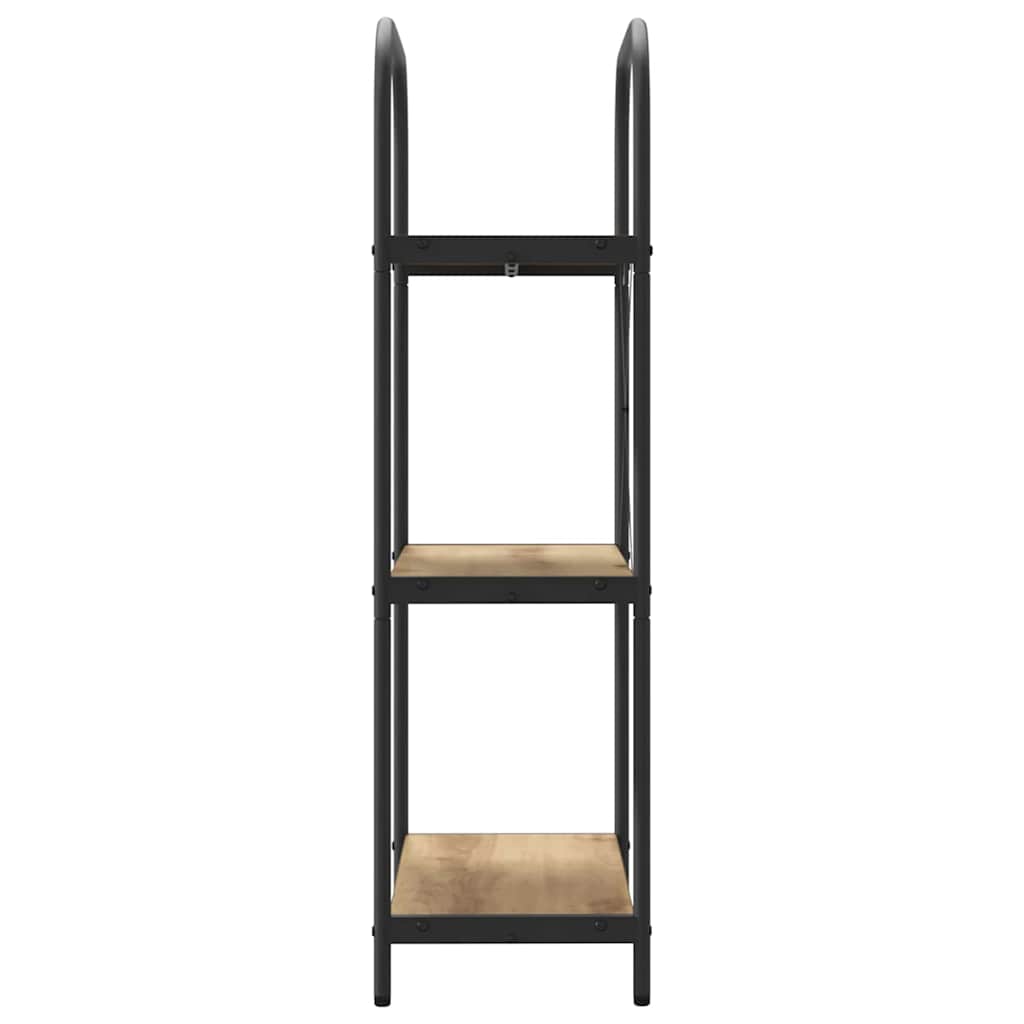Bücherregal 3 Ebenen 60 x 30 x 109 cm Holzwerkstoff
