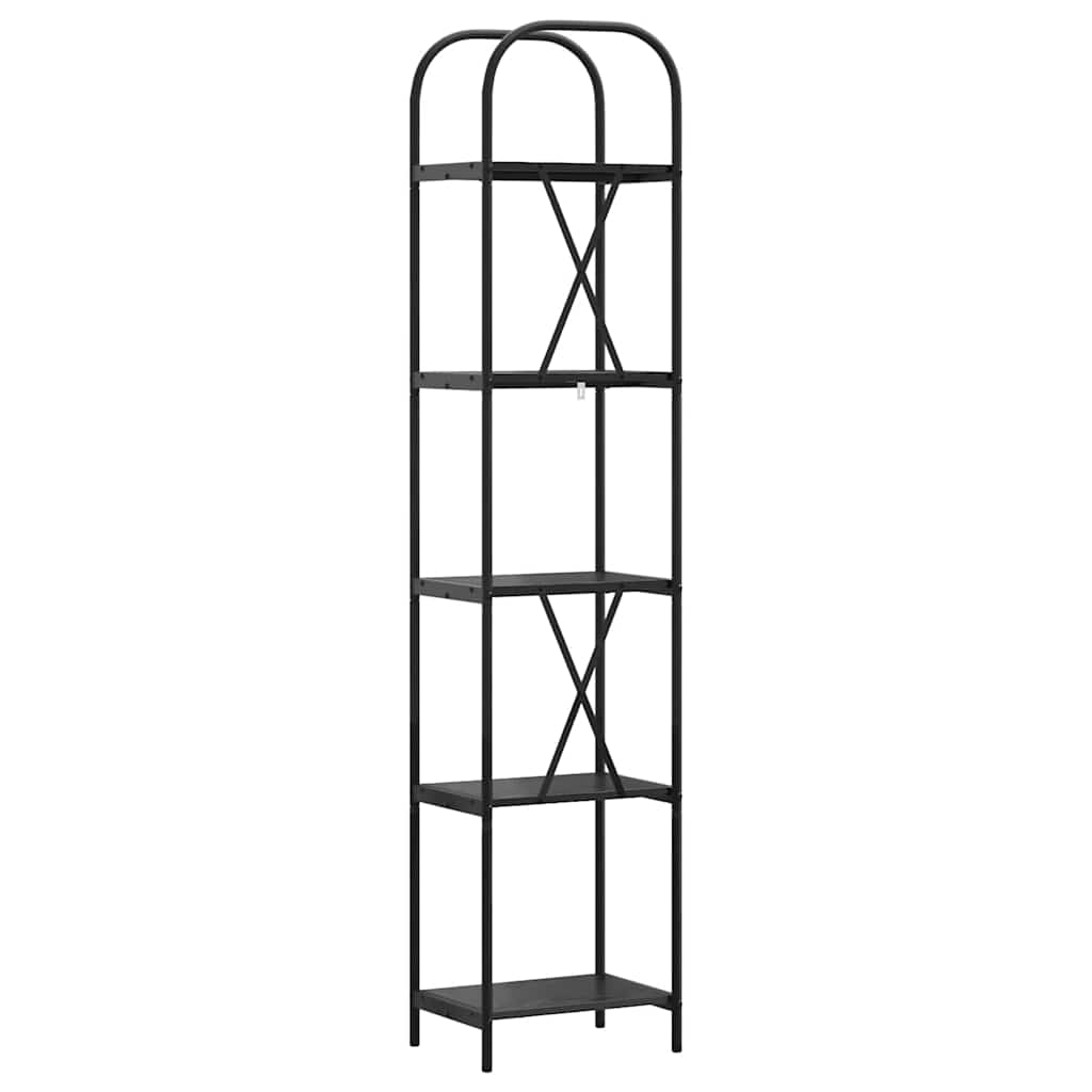 Bücherregal 5 Ebenen 40 x 30 x 183 cm Holzwerkstoff