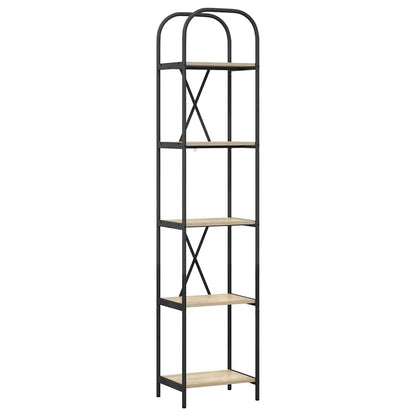 Bücherregal 5 Ebenen 40 x 30 x 183 cm Holzwerkstoff