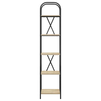Bücherregal 5 Ebenen 40 x 30 x 183 cm Holzwerkstoff