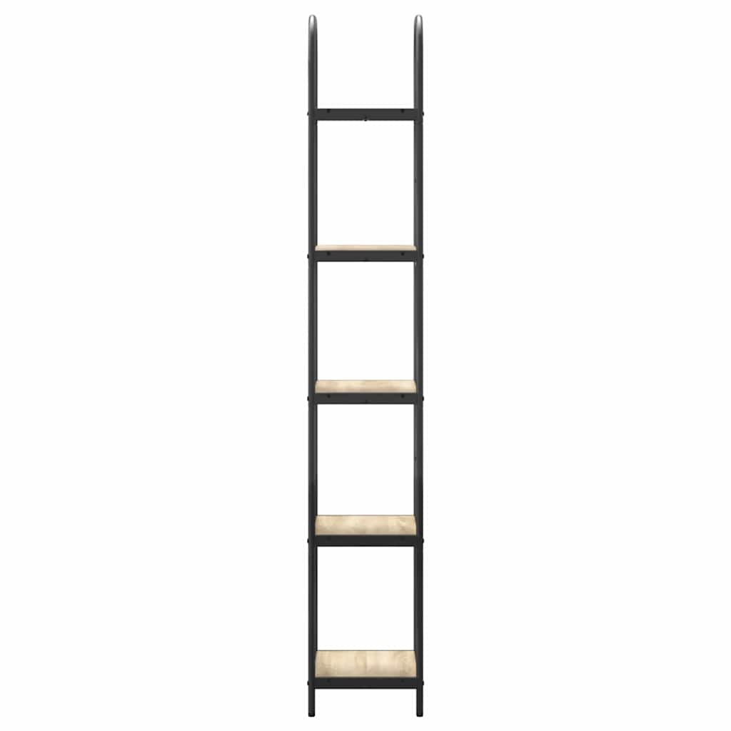 Bücherregal 5 Ebenen 40 x 30 x 183 cm Holzwerkstoff