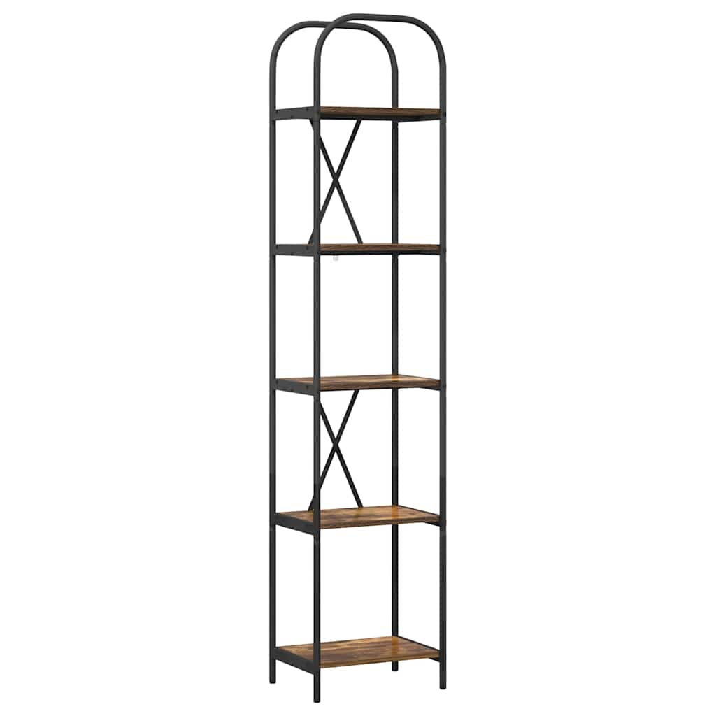 Bücherregal 5 Ebenen 40 x 30 x 183 cm Holzwerkstoff