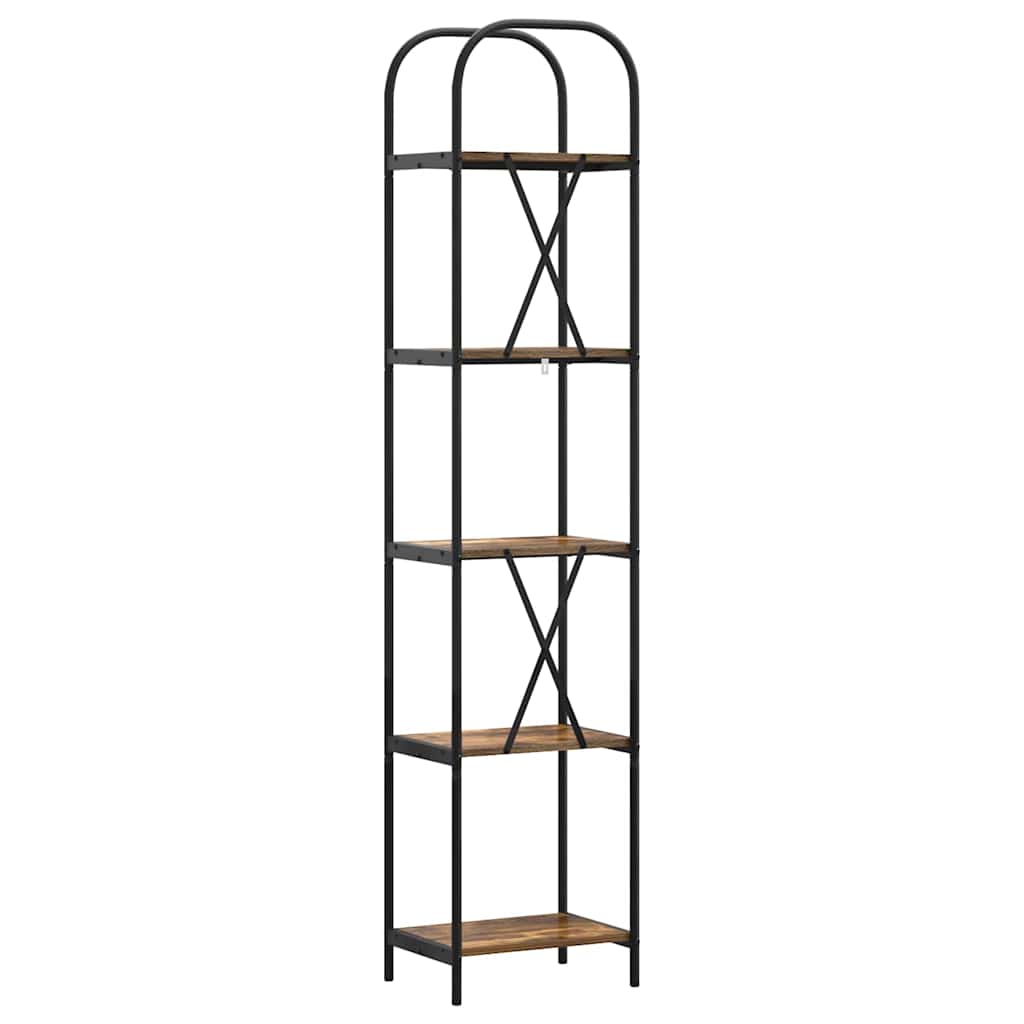 Bücherregal 5 Ebenen 40 x 30 x 183 cm Holzwerkstoff