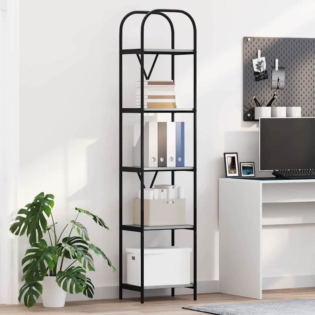 Bücherregal 5 Ebenen 40 x 30 x 183 cm Holzwerkstoff