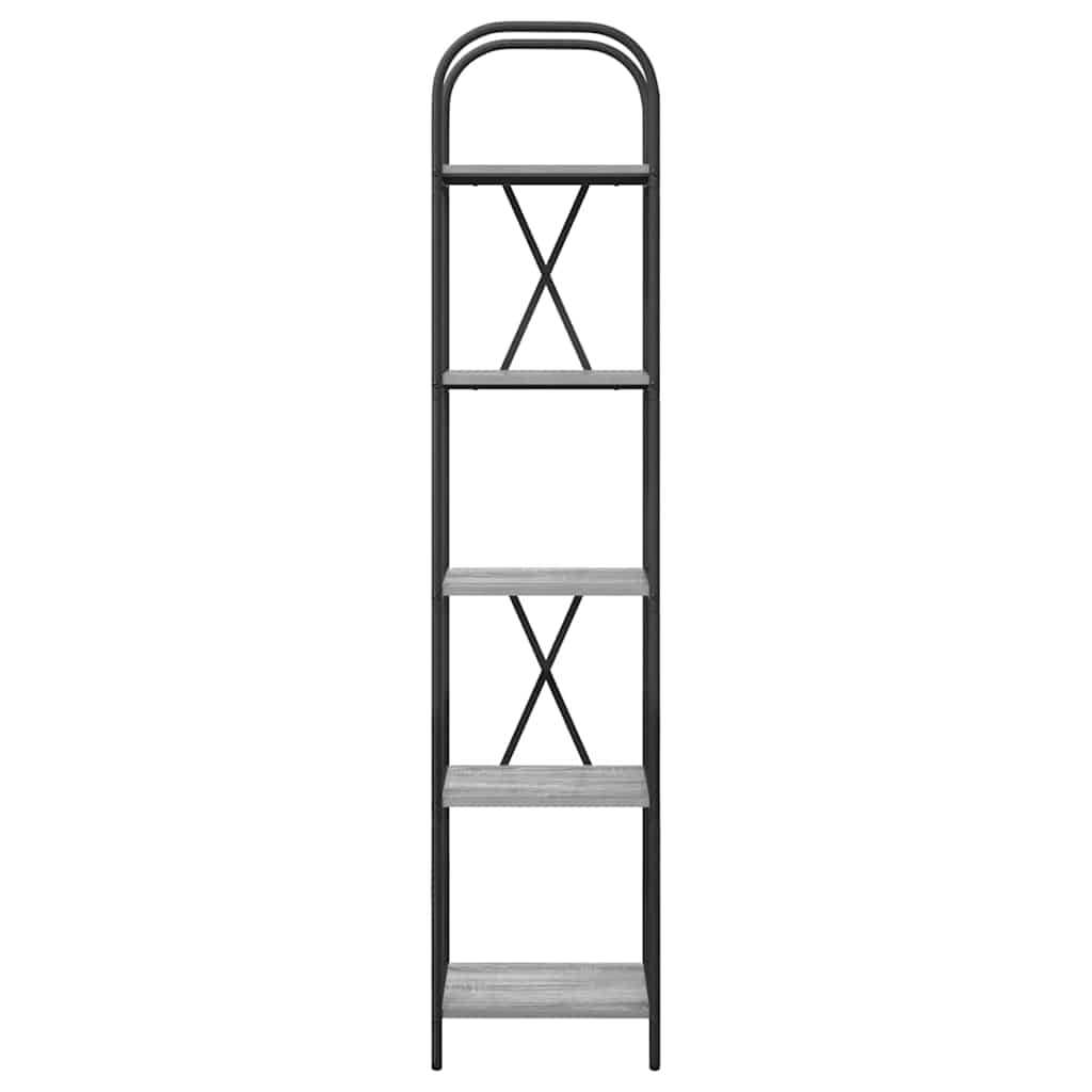Bücherregal 5 Ebenen 40 x 30 x 183 cm Holzwerkstoff