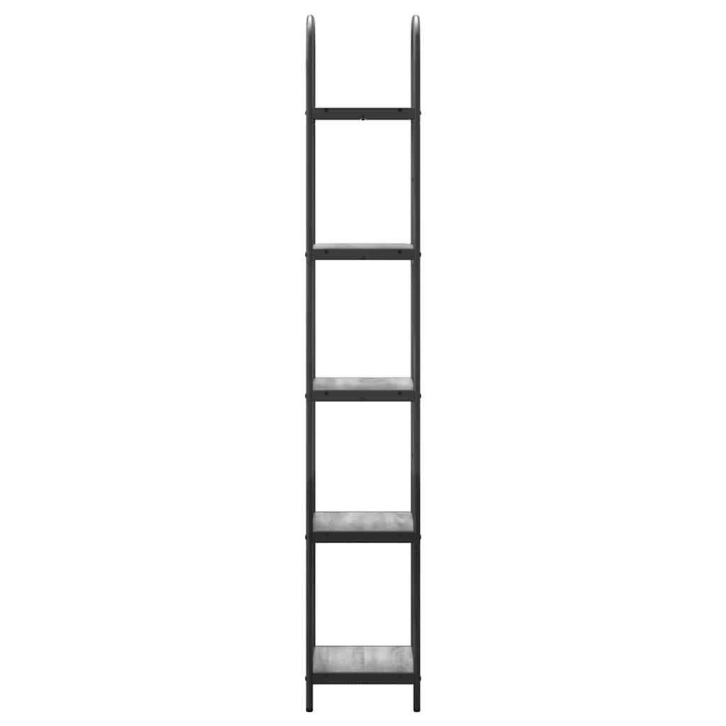 Bücherregal 5 Ebenen 40 x 30 x 183 cm Holzwerkstoff