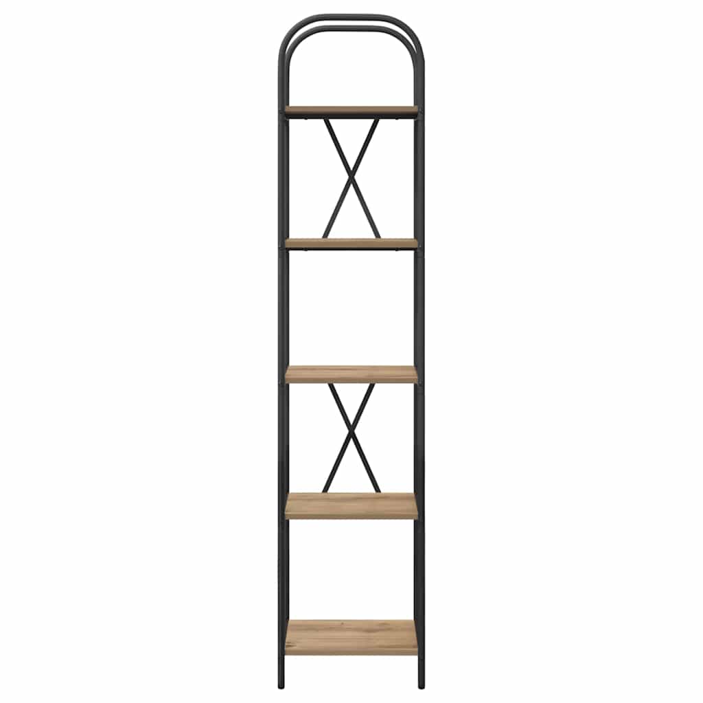 Bücherregal 5 Ebenen 40 x 30 x 183 cm Holzwerkstoff