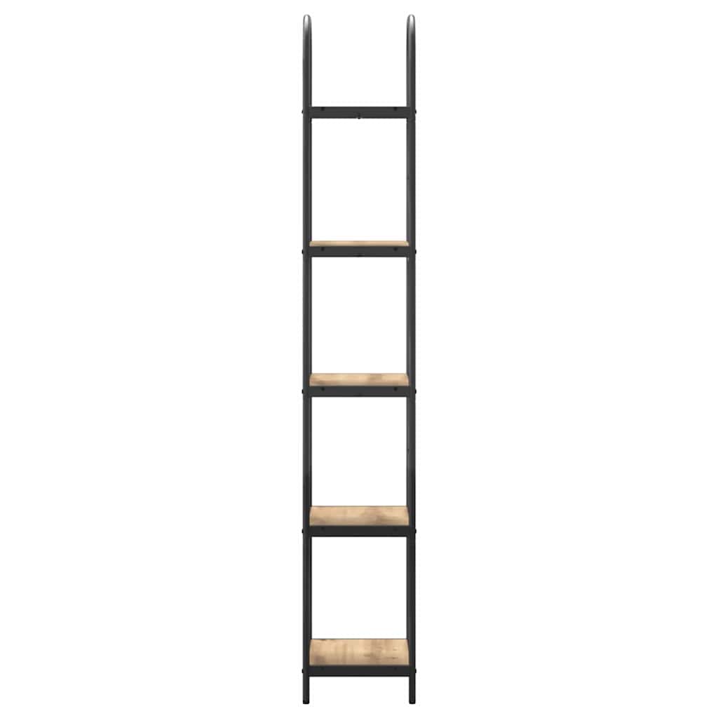 Bücherregal 5 Ebenen 40 x 30 x 183 cm Holzwerkstoff