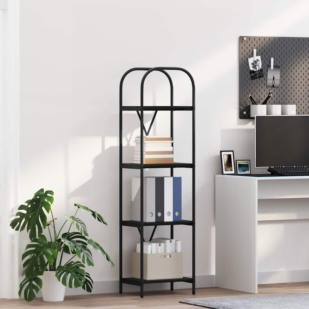 Bücherregal 4 Ebenen 40 x 30 x 146 cm Holzwerkstoff
