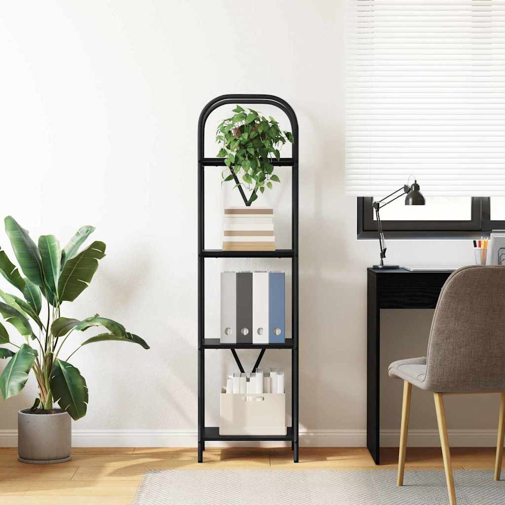 Bücherregal 4 Ebenen 40 x 30 x 146 cm Holzwerkstoff