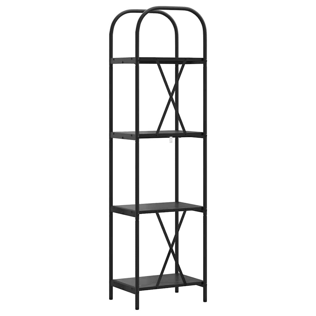Bücherregal 4 Ebenen 40 x 30 x 146 cm Holzwerkstoff