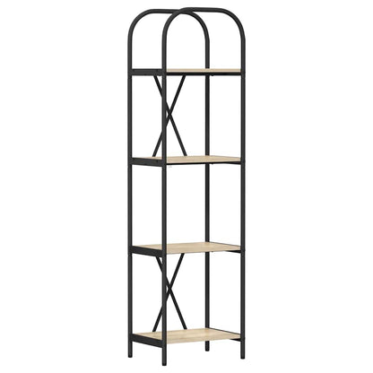 Bücherregal 4 Ebenen 40 x 30 x 146 cm Holzwerkstoff