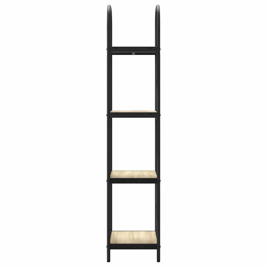 Bücherregal 4 Ebenen 40 x 30 x 146 cm Holzwerkstoff