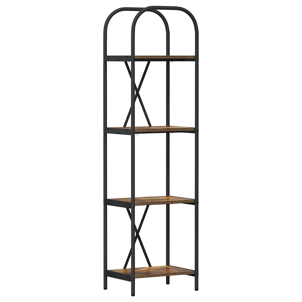 Bücherregal 4 Ebenen 40 x 30 x 146 cm Holzwerkstoff
