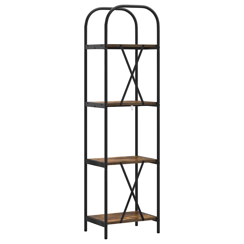 Bücherregal 4 Ebenen 40 x 30 x 146 cm Holzwerkstoff