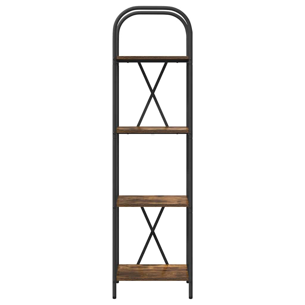 Bücherregal 4 Ebenen 40 x 30 x 146 cm Holzwerkstoff