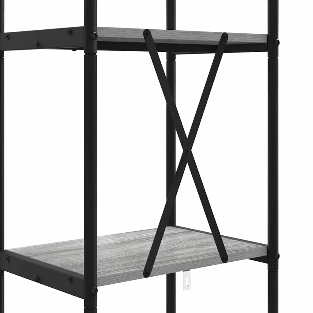 Bücherregal 4 Ebenen 40 x 30 x 146 cm Holzwerkstoff