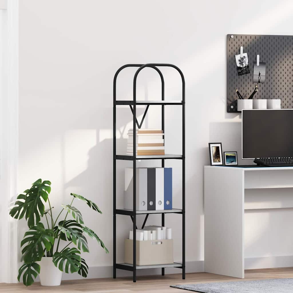 Bücherregal 4 Ebenen 40 x 30 x 146 cm Holzwerkstoff