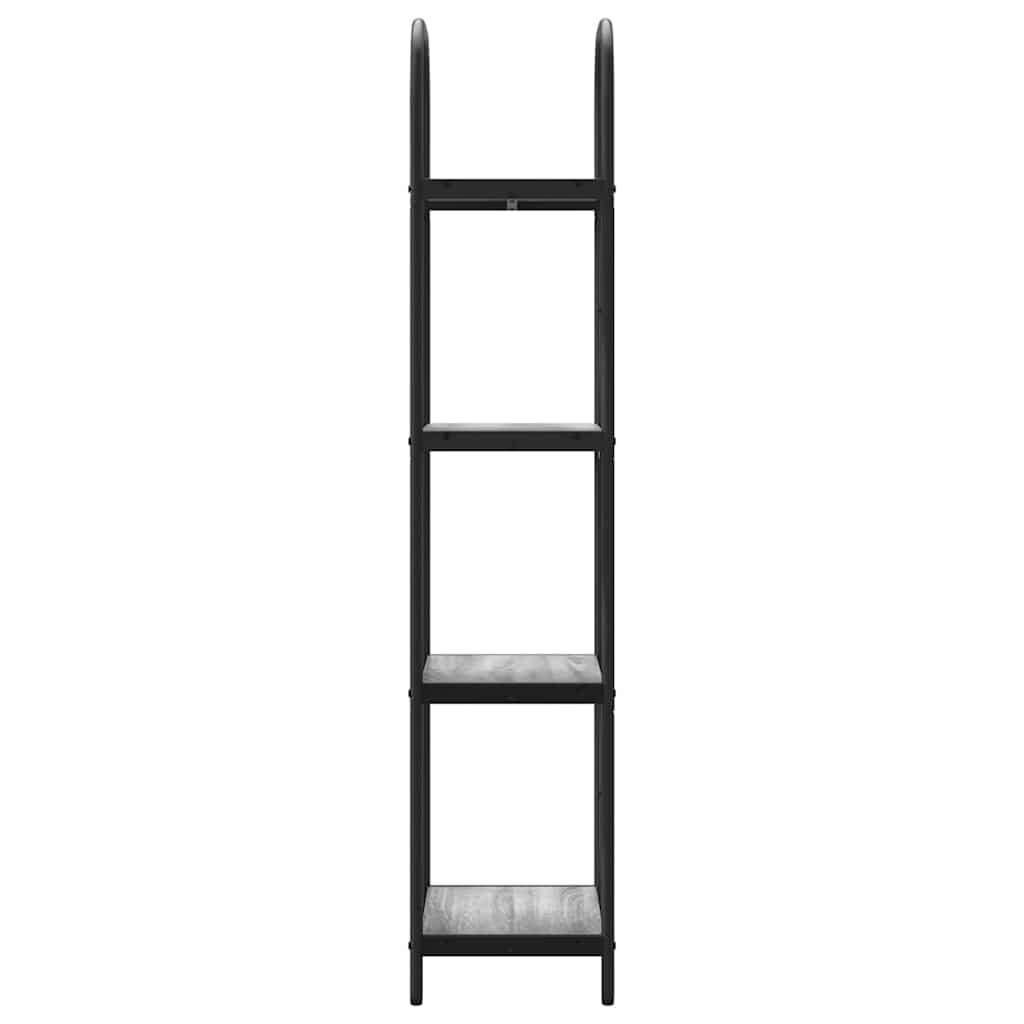 Bücherregal 4 Ebenen 40 x 30 x 146 cm Holzwerkstoff