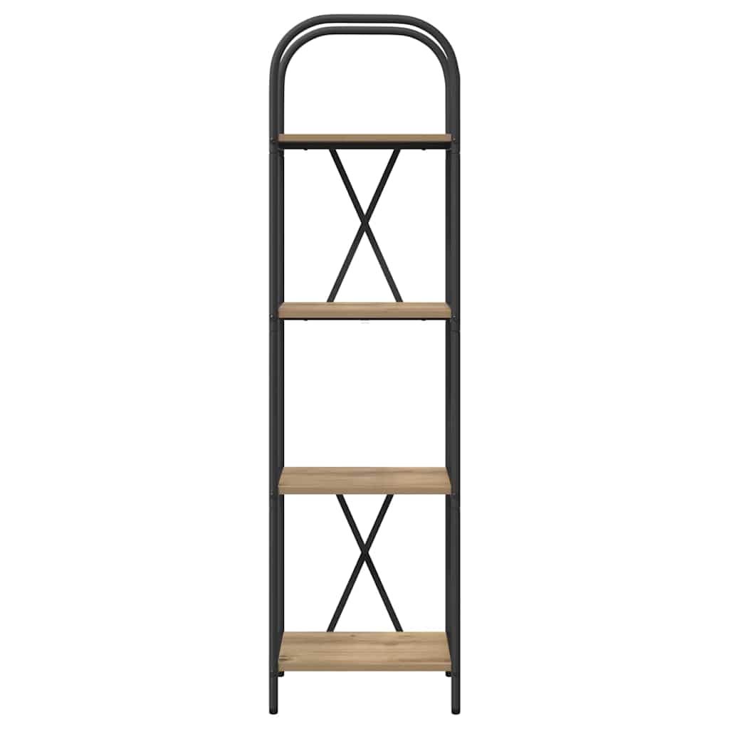 Bücherregal 4 Ebenen 40 x 30 x 146 cm Holzwerkstoff